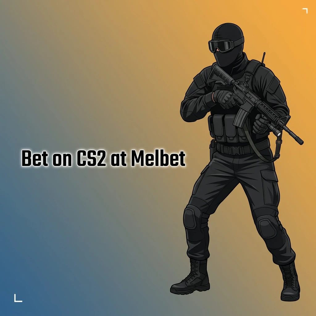 CS2 competitive match with two teams facing off in a tactical bomb-plant scenario, promoting Melbet esports betting