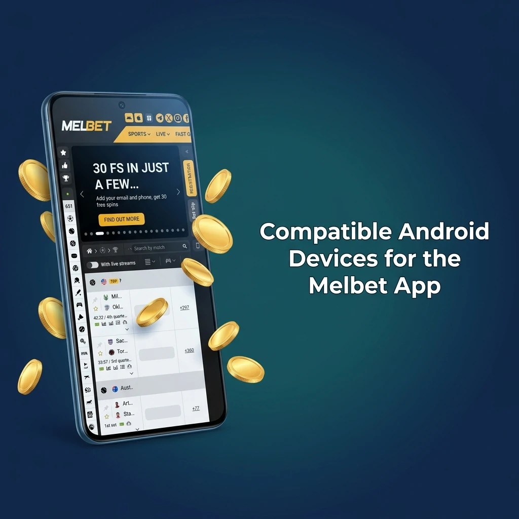 Compatible Android devices for Melbet app in India including Samsung, Xiaomi, Realme, OnePlus, Vivo, OPPO, Motorola, iQOO