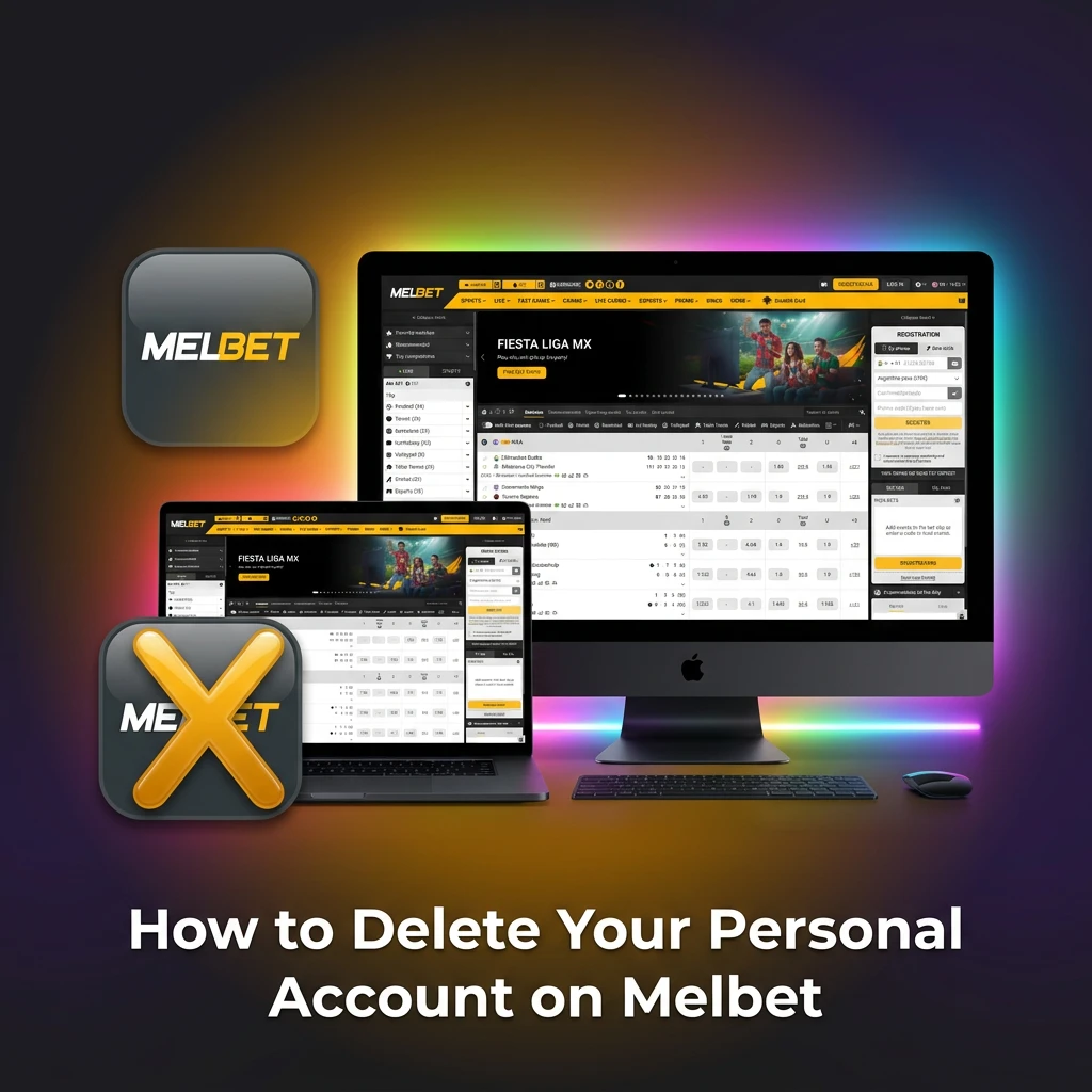 Steps to delete a Melbet personal account by contacting support, withdrawing balance, verifying identity, and receiving confirmation