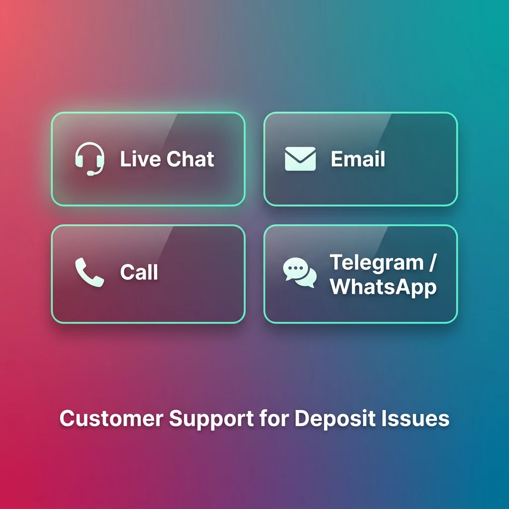 Melbet customer support channels for deposit issues including live chat, email, phone, Telegram and WhatsApp