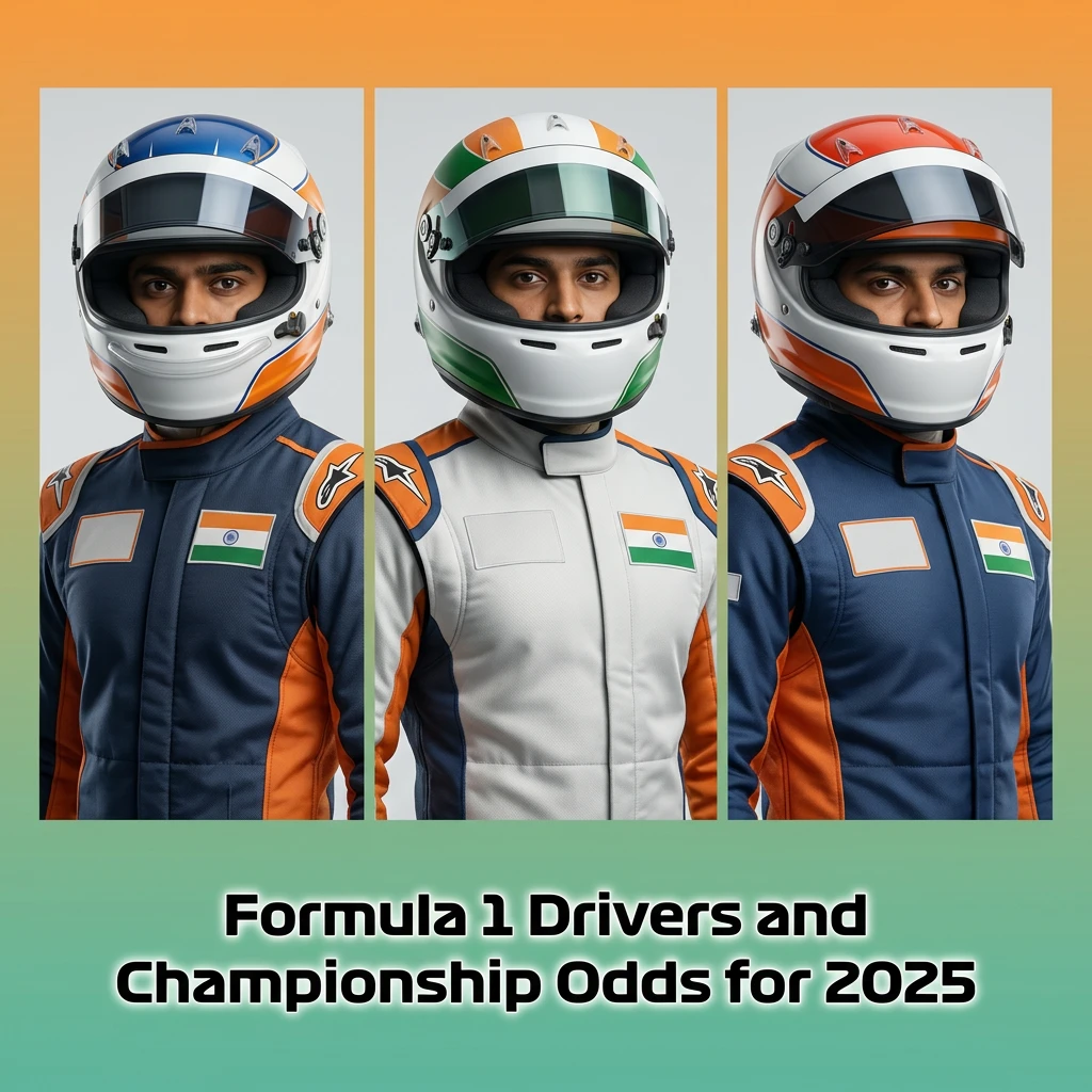 2025 F1 season driver lineup table showing teams, drivers, and championship winner odds for all ten constructors.