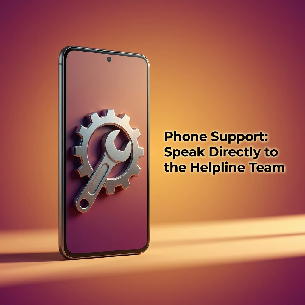 Person holding phone speaking with Melbet helpline support agent for urgent account or payment assistance
