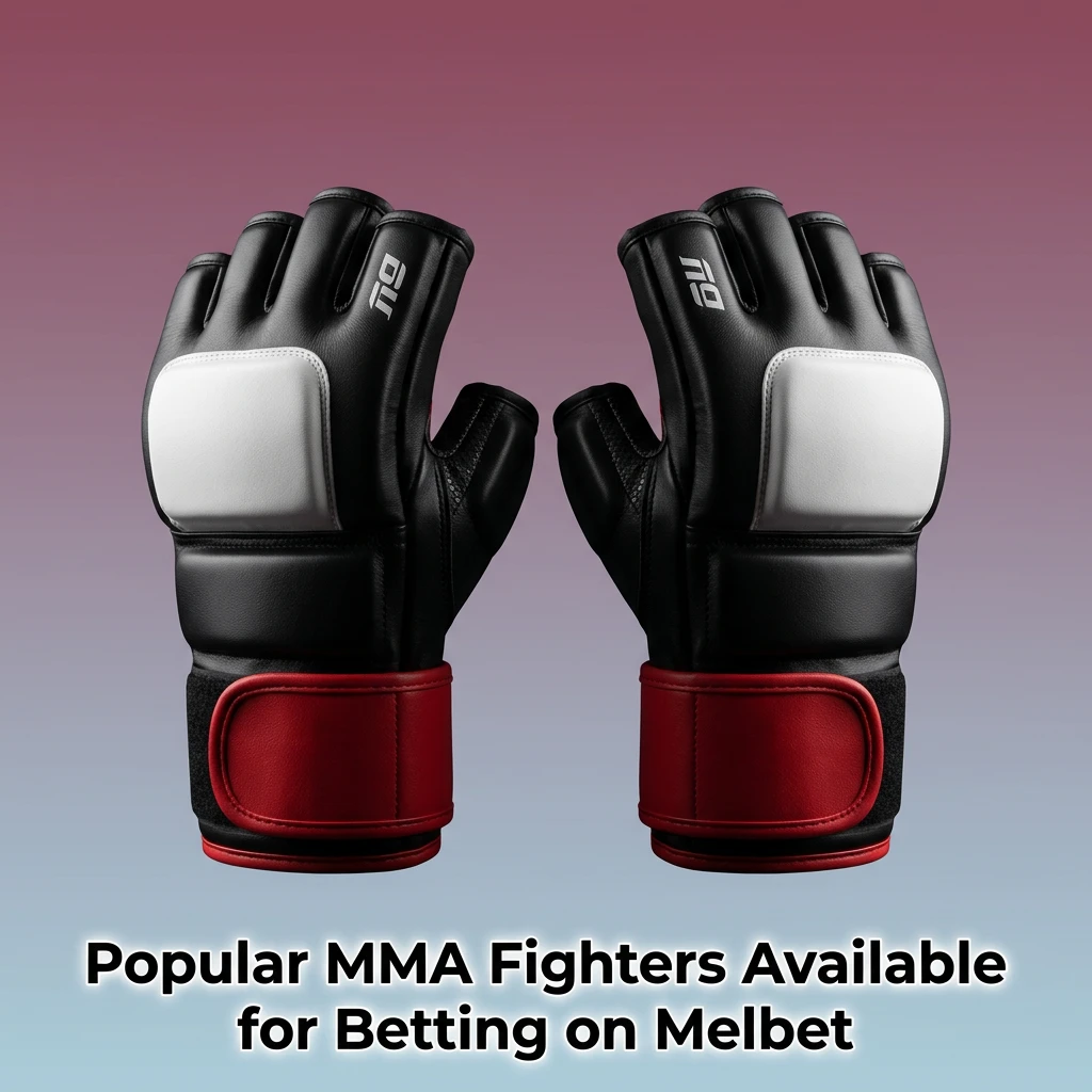 Popular MMA fighters for Melbet betting including Jon Jones, Islam Makhachev, Conor McGregor, and more UFC champions.